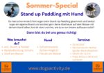 Sommer-Special  Stand up Paddling mit Hund